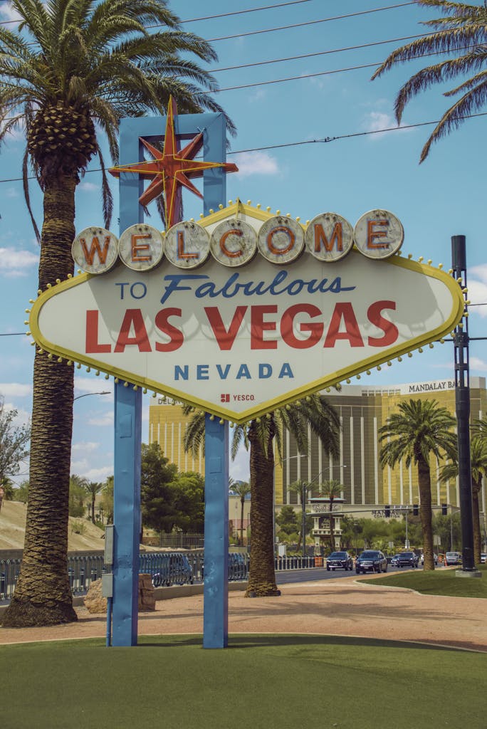 Sign on Entrance to Las Vegas
